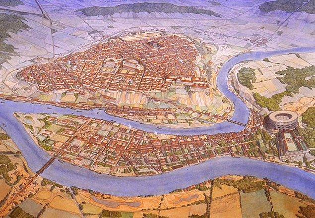 25. Lugdunum, yaklaşık 2. yüzyıl, modern Lyon