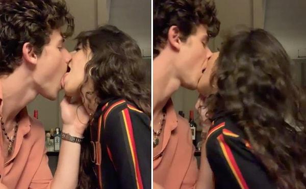 Daha sonra Shawn Mendes aslında nasıl öpüştüklerini göstermek istiyor: