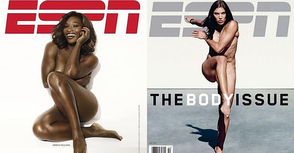 Tenis efsanesi Serena Williams ve kaleci Hope Solo da derginin geçmiş sayılarında yer almıştı.