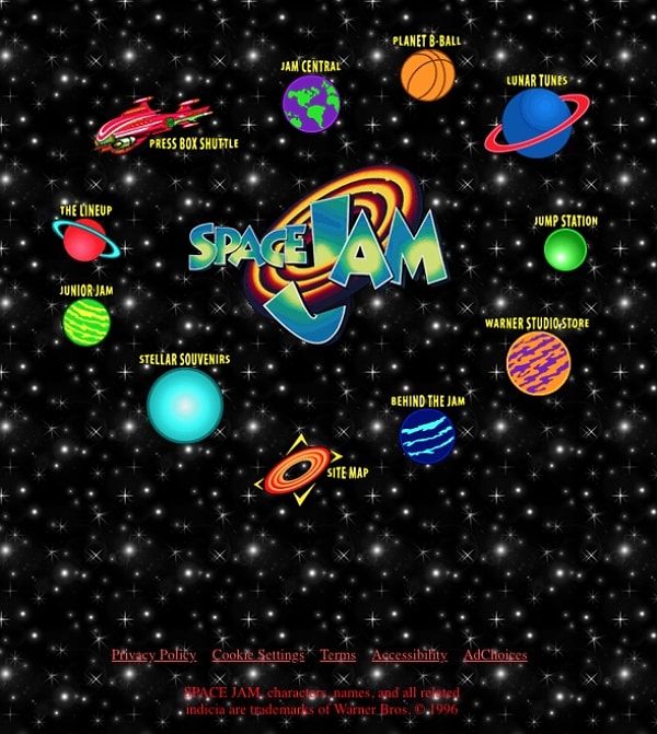 17. The Space Jam Resmi Web Sitesi