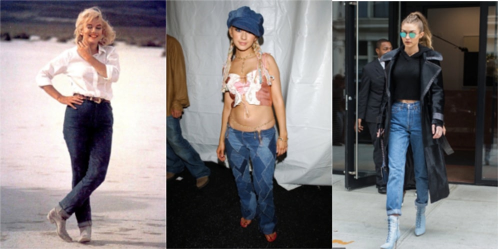 Moda Kendini Tekrar Eder! Her Daim Kullandığımız Kot Pantolonların Yıllar İçindeki Değişimini Görünce Çok Şaşıracaksınız