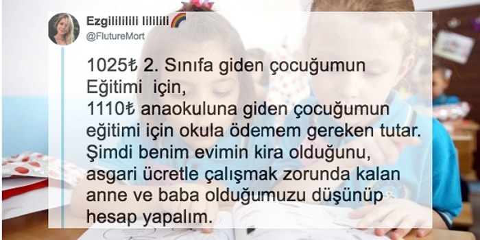 Devlet Okulunda İki Çocuk Okutmaya Çalışan Annenin Yaptığı Bu Hesabı Görünce Siz de İsyan Edeceksiniz