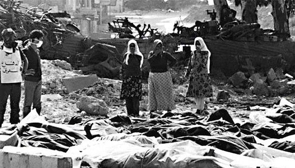 1982 - Lübnan'da Sabra ve Şatilla Filistin mülteci kamplarında katliam.
