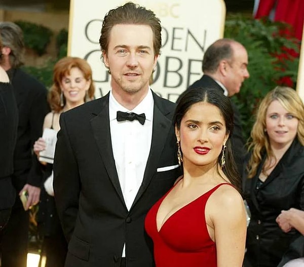 10. Сальма Хайек и Эдвард Нортон были вместе в 1999-2003