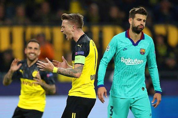 İlk gecenin öne çıkan maçında F Grubu’nda Barcelona, deplasmanda Borussia Dortmund ile 0-0 berabere kaldı.