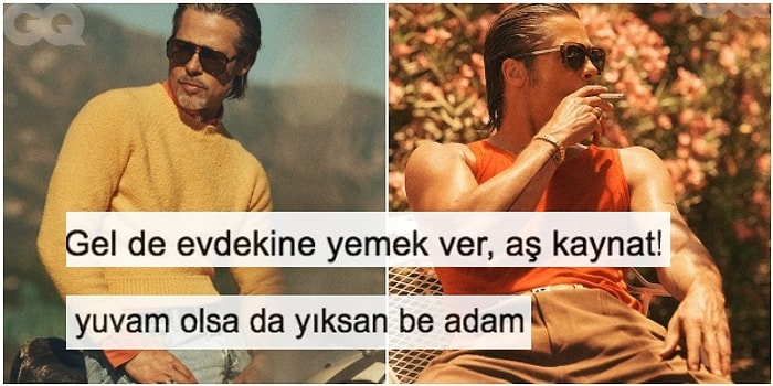 Buralar Yandı! Brad Pitt'in Aşırı Yakışıklı Pozlarına Kudurarak Kendinden Geçenlerin Yaptığı Alevli Yorumlar