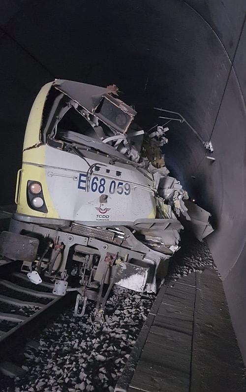 YHT Hattını Kontrol Eden Kılavuz Tren, Tünelde Raydan Çıktı: İki Makinist Hayatını Kaybetti