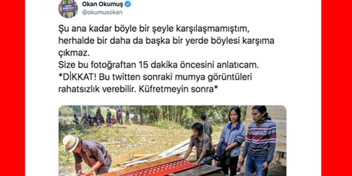 Ölülerin Tabutlarından Çıkarılıp Temizlendiği ve Onlarla Hasret Giderildiği Ma’nene Törenine Katılan Twitter Kullanıcısı