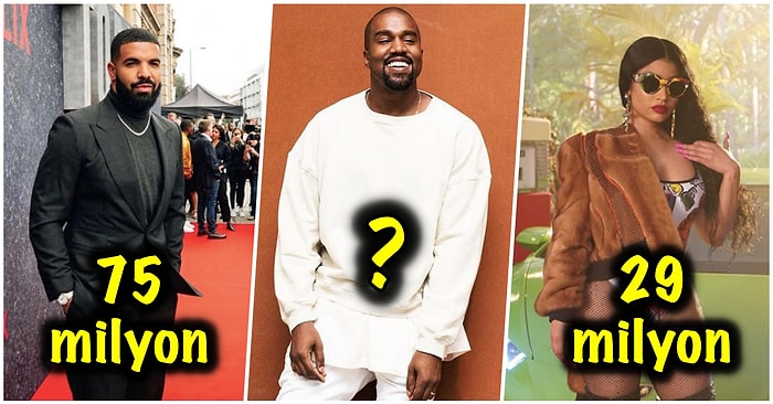 Kanye Yine Paraya Para Dememiş! İşte 2019'un En Çok Kazanan 20 Hip-Hop Sanatçısı