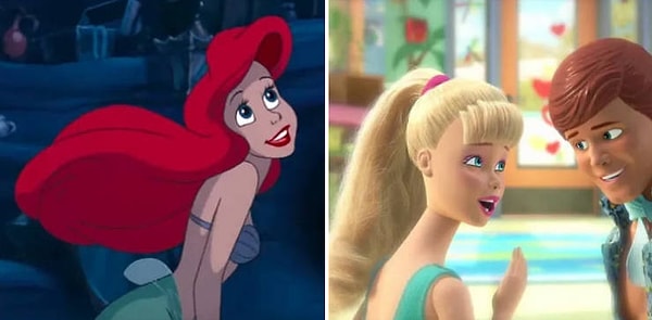 6. Ариэль из «Русалочки» и Барби из «Истории игрушек 3» озвучены одним и тем же человеком, Джоди Бенсоном