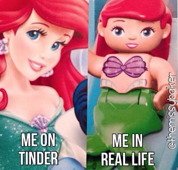 5. Я в тиндере и я в реале: