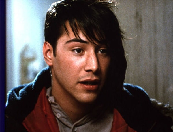 Киану Ривз во время съемок фильма "Принц Пенсильвании", 1988 год