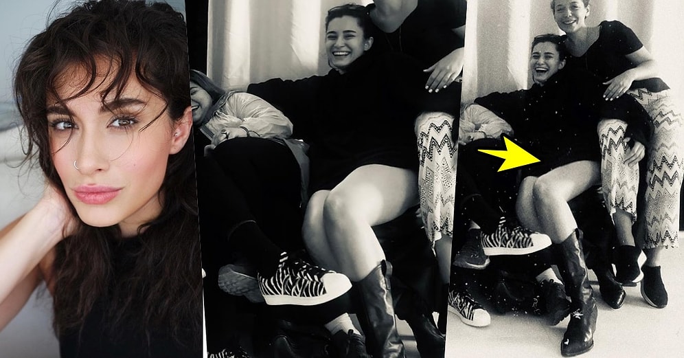Hande Doğandemir'in Paylaştığı Fotoğrafı Arkadaşı da Paylaşınca, Güzel Oyuncunun Photoshop'la Bacağını İncelttiği Ortaya Çıktı