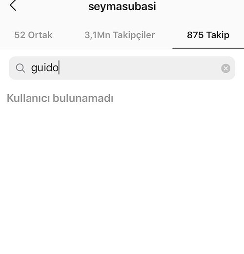 Ne yazık ki sanırım bu aşkın da sonuna gelindi. Aylardır birlikte olan Şeyma ve Guido Instagram'dan birbirlerini takip etmeyi bıraktı.