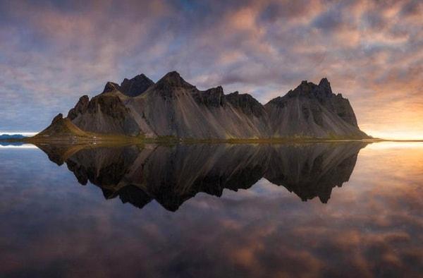 7. Philips Lotte'nin objektifinden İzlanda, Vestrahorn dağının nefes kesen yansıması!