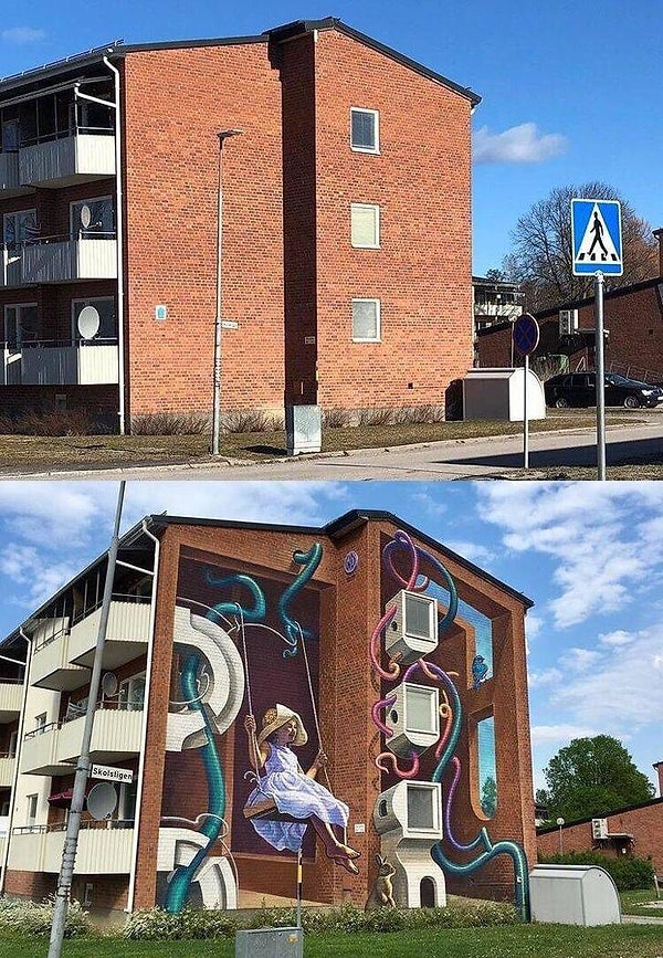 11. До и после граффити