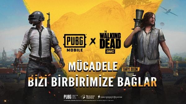 Dünyanın en popüler mobil oyunu PUBG MOBILE ile en popüler zombi dizisi The Walking Dead'in güç ortaklığı arasında sen de yerini al!