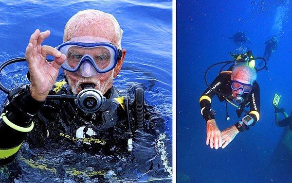 9. İkinci Dünya Savaşı'nda savaşan eski asker 96 yaşında scuba diving rekoru kırıyor.