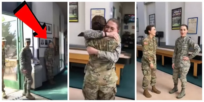 Orduya Yazıldıktan Sonra Uzun Süre Ayrı Kalan Kız Kardeşlerin Sürprizli ve Duygusal Kavuşma Anı