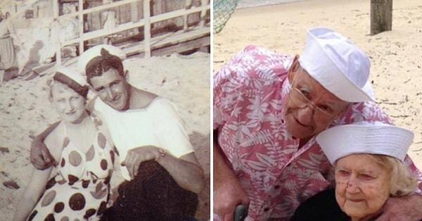20. "Bugün büyükannem ve büyükbabam 70 yıl önce tanıştıkları sahile geri gitmişler."