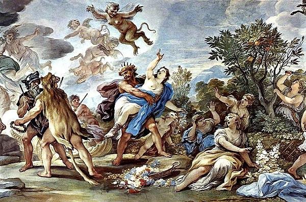 Demeter’in haline acıyan Güneş Tanrısı Helios, Persephone’nin yerini Demeter’e söyler. Kızının Hades’in elinde olduğunu öğrenen tanrıça, Olympos’u terkederek ıssız bir yere çekilir.