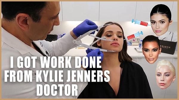 Son olarak Kim Kardashian ve Kylie Jenner'ın estetik doktoru Simon Ourian'ı ziyaret ederek yanak dolgusu ile yüz hatlarını belirginleştirdi.