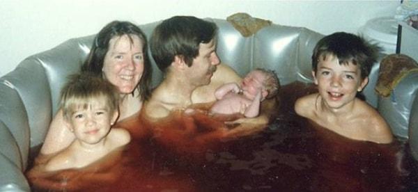 15. Bütün ailenin sığabileceği doğum havuzu: