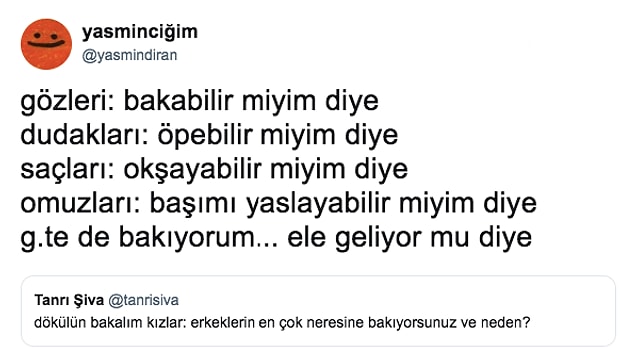 kadinlar erkeklerin nerelerine baktiklarini acik acik anlatirken herkes kucuk capli soklar yasadi