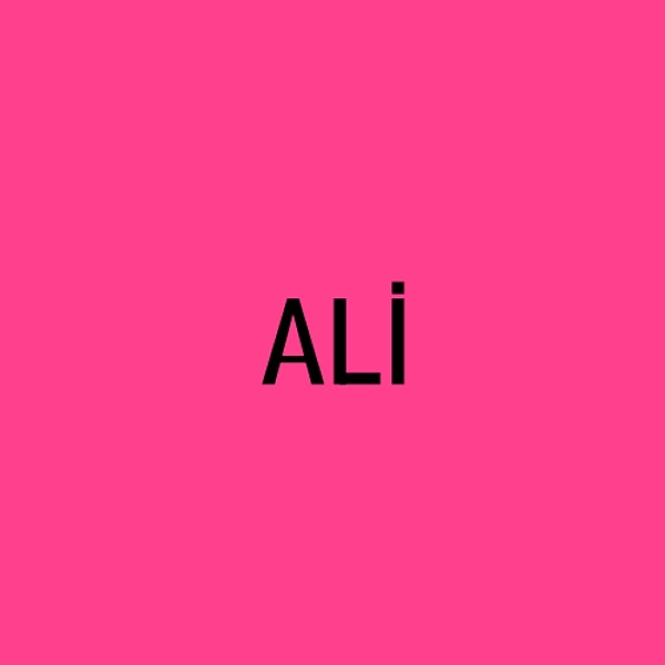 Senin alnına yazılan kişinin adı Ali!