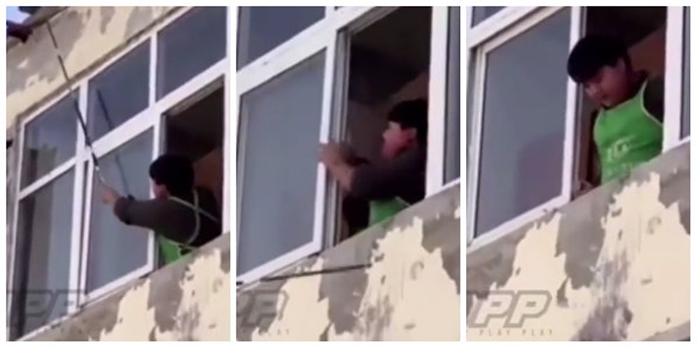 Pencerenin Üstündeki Arı Kovanını Bozayım Derken Başına Büyük Bela Alan Delikanlı