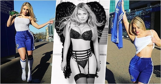 İngiltere'nin Miss BumBum'ı Jessica Lopes, Chelsea Premier Lig'i Kazanırsa Soyunacağını Açıkladı