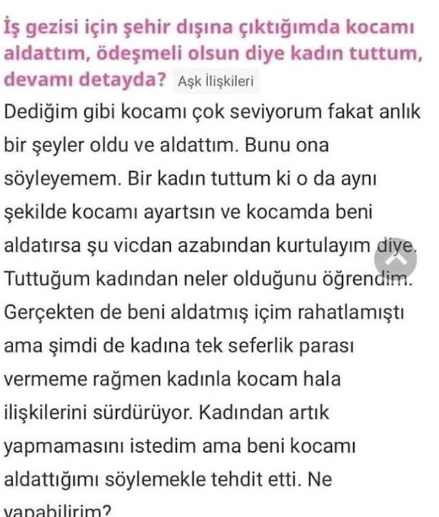 Çıkmaz sokak...