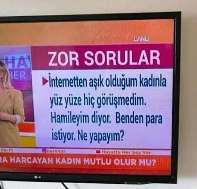 At ya... Ayıp olur şimdi.