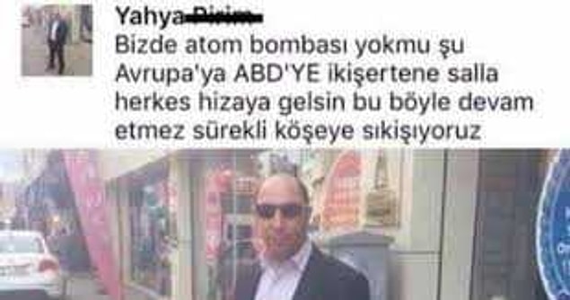 İkişer tane atom bombası...