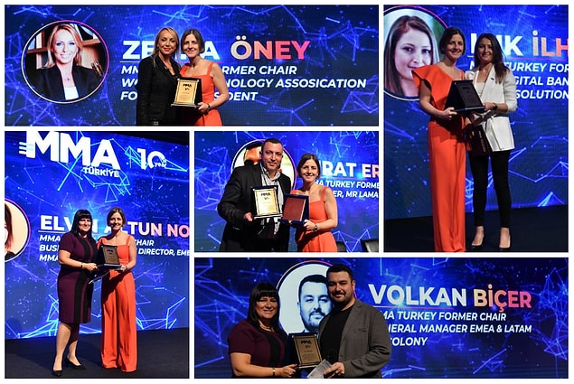 Etkinlikte 10'uncu yıla özel plaketler sahipleriyle buluştu!