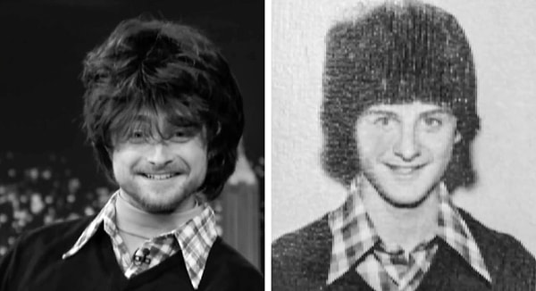 12. Daniel Radcliffe ve 1978 yılından bir genç: