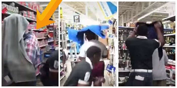 Havlu Şakası ile Marketteki İnsanları Oldukça Başarılı Şekilde Trolleyen Adam