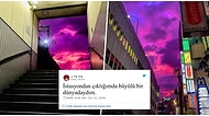 Büyüleyiciydi! Japonya'da Mora Dönüşerek İnsanları Şaşırtan Gökyüzünün Tayfunun Habercisi Olduğu Ortaya Çıktı