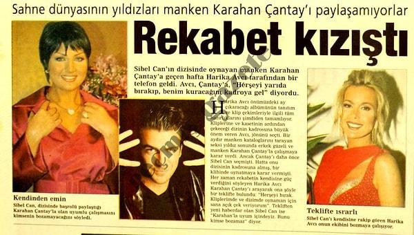 Bu rekabet gazete manşetlerine yansıyacak kadar görünür hale geldiğinde, Karahan Çantay'ın ismi, Sibel Can ile anılmaya başlamıştı.