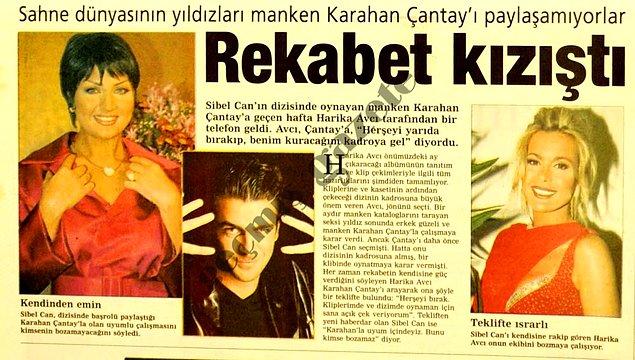 Bu rekabet gazete manşetlerine yansıyacak kadar görünür hale geldiğinde, Karahan Çantay'ın ismi, Sibel Can ile anılmaya başlamıştı.