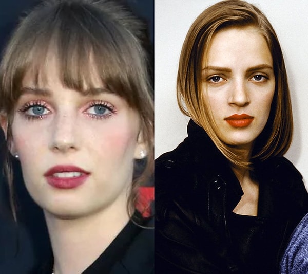 3. Son dönemin yıldızı parlayan ismi Maya Hawke ve annesi Uma Thurman'ın benzerliği...