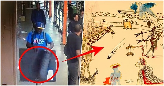 Salvador Dali'nin Picasso'dan Esinlenerek Çizdiği 20 Bin Dolarlık "Yanan Zürafa" Tablosu, Çalındı