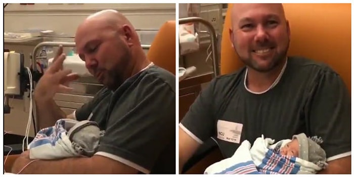 İşitme Engelli Babanın Yeni Doğan Kızına Sevgisini İşaret Diliyle Anlattığı Tatlış Anlar