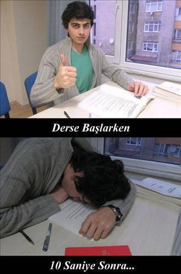 Bu akşam kesin ders çalışcam.