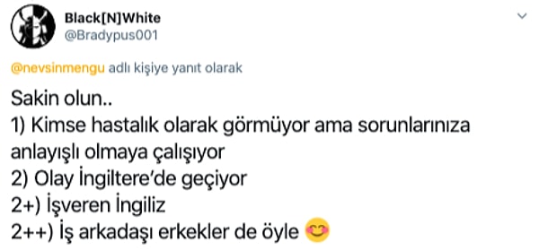 Olay İngiltere'de geçiyor, rahat olun.