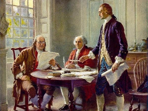 ABD'nin bağımsızlık kazanması için dört belgenin tümünü imzalayan tek kurucu babasıydı.