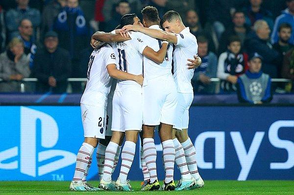 A Grubu’ndaki diğer maçta Fransa temsilcisi Paris Saint Germain (PSG), deplasmanda Belçika’nın Club Brugge takımını 5-0 mağlup etti.