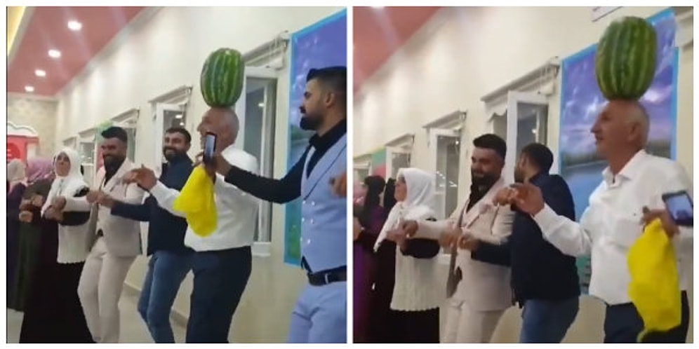 Peki ama Neden? Kafasında Karpuzla Ustaca Halay Çeken Adam