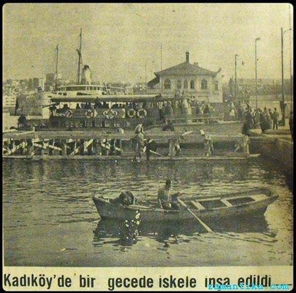 Kadıköy iskelesi inşa halinde