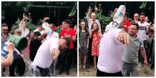 Bir Garip Düğün Geleneği: Ülkenin Bir Aylık Su İhtiyacını Damadın Üzerine Boşalttılar!